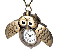 OUNONA Montre de Poche Vintage Créative en Alliage Or Motif Chouette Décorative, Affichage de L'heure Précis, Présent Rétro et Délicat pour Femme