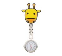 OUNONA Montre Infirmière à Gousset Motif Dessin Animé, Quartz, Clip Solide, Personnel Soignant, Surveillance Médicale, Usage Hospitalier, Taille Standard