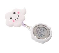 OUNONA Montre infirmière rétractable, phosphorescente, à Clip, Montre de | Montre de poche pour médecin/personnel soignant avec sonnerie horaire, affichage de la semaine et des secondes, minuteur