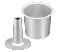 OUNONA Moule à Gâteau Antiadhésif Chiffon Creux en Alliage D'aluminium Cheminée Haute, Distribution Chaleur, pour Desserts et Muffins