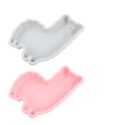 OUNONA Moule à Gâteau Couleur Aléatoire Facile à Nettoyer Lavable 2 Pièces en Silicone Alpaga pour Pâtisserie Créative et Décoration de Gâteaux Maison