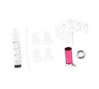 OUNONA Moule à Rouge à Lèvres Diy 7 Pièces Jeu Silicone 4 Trous Support Aluminium Détachable Accessoires Fabrication Cosmétiques Maison Salon Beauté