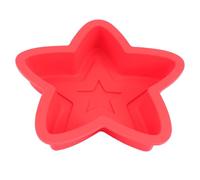 OUNONA Moule Gâteau Garçon et Filles en Silicone Rouge Flexible et Facile à Nettoyer, Moule Étoile pour Pâtisserie à Domicile, Cuisson Décoration