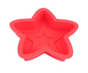 OUNONA Moule Gâteau Garçon et Filles en Silicone Rouge Flexible et Facile à Nettoyer, Moule Étoile pour Pâtisserie à Domicile, Cuisson Décoration