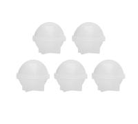 OUNONA Moule Sphère en Silicone Blanc 5pcs pour Résine Époxy, Facile à Nettoyer et Sûr, pour Décoration Gâteau et Chocolat DIY