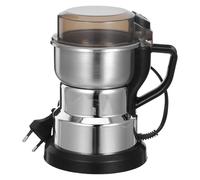 OUNONA Moulin à grains électrique : Moulin en acier inoxydable à 8 lames - Moulin à sec haute vitesse pour grains de café, épices, noix, maïs - Appareil de cuisine pour céréales