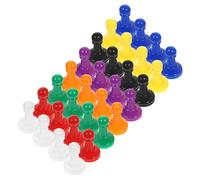 OUNONA Multicolores de Jeu de Société en Plastique 48 Pièces pour Dames | Accessoires de Plateau Portables, Usage, Surface Lisse, Nettoyage Facile Après Partie, pour Clubs et Fêtes