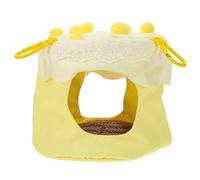 OUNONA Nichoir Suspendu et Amélioration Forme Physique pour Perroquet en Tissu Respirant Lit Double Face, Nid D'oiseau Décoratif pour Maison des Perroquets