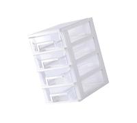 OUNONA Organisateur de Bureau à Plastique Transparent Boîte de Rangement Multifonctionnelle Couches pour Bureau et Maison de Rangement Pratique pour Petits