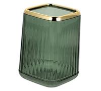 OUNONA Organisateur De Maquillage Porte-pinceaux Pot à Stylos Taille Moyenne Couleur Vert Émeraude Rangement Bureau Chambre Accès Facile