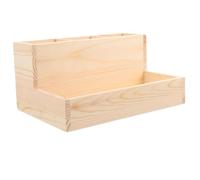 OUNONA Organisateur de Vernis à Ongles en Bois Beige pour Rangement de Pinceaux et Coton, Design Stable Décoration de Chambre