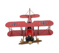 OUNONA Ornement De Modèle d'avion Rétro Antique Maquettes D'avions pour Adultes Ancien Décorations d'avion Ornements De Chambre Pinata d'avion Le Fer Rouge