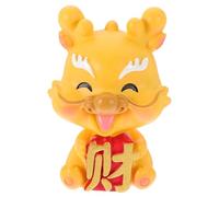 OUNONA Ornement en Résine Représentant Un Dragon De Dessin Animé Statue De Dragon Décoration pour La Fête du Printemps Petits Jouets Sculpture Animale