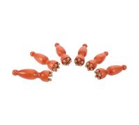 OUNONA Outil de Massage Visage en Bois Lotus 6pcs pour Points D'acupuncture Yeux, Contrôle Précis et Portable, pour Relaxation et Voyage