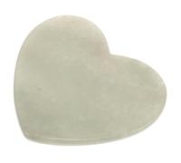 OUNONA Outil de Massage Visage Gua Sha en Pierre de Jade Naturel Grosse Taille Forme Cœur pour Soin Peau Détente et Massage Facial