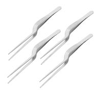 OUNONA Outil de nettoyage des oreilles 4 pièces acier inoxydable embout incurvé pour extraction du cérumen à domicile et en voyage pour adultes