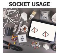 OUNONA Outils de Réparation pour Boîtes d'Encastrement 86 Type 30 Pièces en Acier Isolé Gris Foncé Manchon Isolant Support pour Prises et Interrupteurs Installation Murale Facile