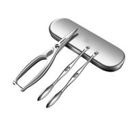 OUNONA Outils Fruits de Mer Acier Inoxydable Pince et Fourchette Multifonctions pour Crabe Homard et Coquillages Pratique et Portable pour Dégustation Facile