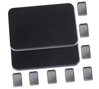 OUNONA Palette De Fards à Paupières Vide 2 Pcs Boîte De Rangement pour Blush Et Highlighter Design Compact Organisateur De Maquillage Utilisation Quotidienne Étui De Rangement Pratique