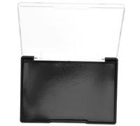 OUNONA Palette Magnétique pour Fards à Paupières Vide Format Moyen en Plastique Transparent Noir Plateau à Cosmétiques pour Maquillage Femme Usage Personnel Salon de Beauté