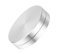 OUNONA Palier de Base pour Support à Gâteau Rotatif 360 Degrés en Alliage D'aluminium Argenté Accessoire Rond pour Services de Restauration et Décoration de Gâteaux