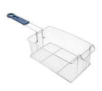 OUNONA Panier à friture en acier inoxydable avec poignée antidérapante, robuste, pour cuisine professionnelle (frites, poisson, saucisses), 56,4 x 18 x 14,5 cm