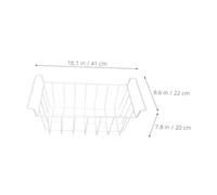 OUNONA Panier de Congélateur Suspendu Métal Robuste Organisateur de Rangement pour Congélateur Coffre Panier Filaire pour Optimisation Espace et Séparation Alimentaire