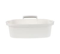 OUNONA Panier de Rangement en Plastique avec Poignée pour Salle de Bain 1 Pièce Organisateur Nettoyage Pratique pour Maison Cuisine Matériau Robuste Design Ergonomique