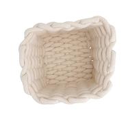 OUNONA Panier de Rangement Tissé Coton pour Petits Objets Serviettes et Jouets pour Maison