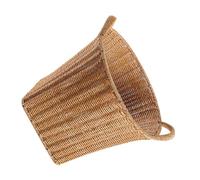 OUNONA Panier de Rangement Tissé Imitation Rotin à Double Anse, Grand Format, Couleur Beige Clair, Panier Multifonction pour Jardin, Fleurs, Fruits et Organisation Maison,