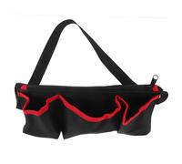 OUNONA Paquet Banane pour Flacons D'huiles Essentielles Rouge Petit Format en Tissu Résistant 3 Compartiments, Porte-bouteille Multifonction pour Massothérapeutes et Utilisation