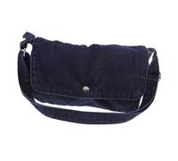 OUNONA Paquet Bandoulière en Jean Bleu Foncé, Paquet Main Féminin en Toile Solide, Compact et Pratique pour Usage Journalier et Balades