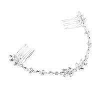 OUNONA Peigne à Cheveux De Mariage Coiffe De Mariée Chaîne De Cristal Accessoire De Cheveux Pour Femmes Et Demoiselles Honneur