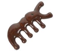 OUNONA Peigne de Massage Dents Larges et Rondes pour Cheveux en Bois de Santal Portable Design Unique de Fourmi pour Soin du Cuir Chevelu