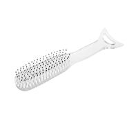 OUNONA Peigne Démêlant Mermaid Brush Antistatique pour Cheveux Bouclés Brosse de Massage avec Grattage Guasha Outil Coiffant Transparent et Filles