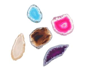 OUNONA Pendentifs en Agate Percée pour Collier DIY Lot de 5 Pièces