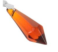 OUNONA Pendentifs Prismes en Cristal Marron 20 Pièces Perles de Lustre Décoratives de Glaçons Décorations Suspendues pour Noël et Attrape-Soleil Accessoires Légers pour Création