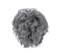 OUNONA Perruque Blanche Bou Courte pour Femme Postiche Réaliste pour Halloween Théâtre et Cosplay Coiffage Facile