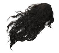 OUNONA Perruque Homme Années Longue Noire Style Punk Perruque Cosplay Rockeur Lourde Bouclée pour Fête