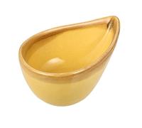 OUNONA Petit Plat En Céramique Jaune 1 Bol à Mélanger Pour Masque Facial Support D'huile Essentielle Pratique Usage Salon De Beauté Maison