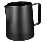 OUNONA Pichet à Lait Inoxydable Noir Sans Marquage Verseuse à Mousse pour Latte Art et Café Pichet Frothing Réutilisable pour Cuisine Crémier Pratique Antirouille