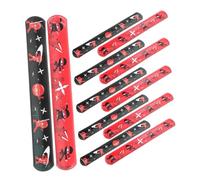 OUNONA Pièces Bracelets à Claquer pour Garçon Fille Accessoires de Fête Colorés Bracelet Snap à Thème pour Célébrations