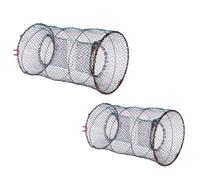 OUNONA Piège À Poisson Pliable Professionnel 2Pcs 17.72X9.84X9.84 Pouces Filet Léger Compact Multi Fonction pour Crabes Crevettes Homards Pêche Extérieure