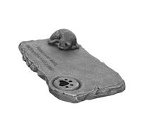 OUNONA Pierre Commémorative Tombeau Souvenir Adorable pour Animaux de Compagnie en Résine Forme Chaton, Décoration de Jardin et Balcon pour Chat