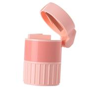 OUNONA Pilulier Coupe-comprimés Portable Rose Multifonction Compartiments Étanches Broyeur Rotatif Fin Pour Voyage Et Organisation De Remède