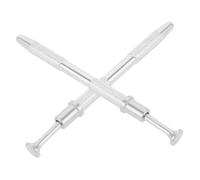OUNONA Pinces à Nail Art Professionnelles En Métal 2pcs 12cm Anti-dérapantes Pour Décoration D'ongles En Gel Outils Pour Maquillage Utilisation Facile Accessoires De Manucure