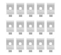 OUNONA Pinces de Support D'étagère Réglables en Aluminium, Lot de 50 Clips de Fixation Robustes Anticorrosion pour Étagères Murales, Accessoires Pratiques pour Installation Rapide
