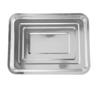 OUNONA Plaque de cuisson en acier inoxydable | Dimensions : 35,5 x 26,9 x 2