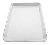 OUNONA Plaque de Cuisson en Aluminium Argenté, Grand Format, Fond Plat | Usage Maison, Cuisson Vapeur et Entretien Facile, Compatible Lave-vaisselle, Plateau Polyvalent pour Service