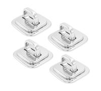 OUNONA Plaques Ancrage Sécurité pour Verrous de Câble D'ordinateur Portable, Lot de 4, Compatible Multiples Modèles, Base Antivol Stable, Usage Bureau et Voyage, Couleur Noire